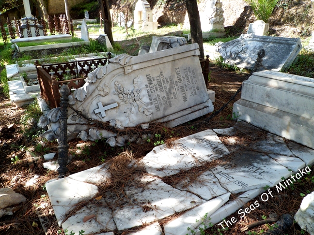 Broken Tombstones English Cemetery Malaga