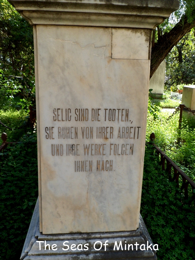 German Plaque English Cemetery Malaga