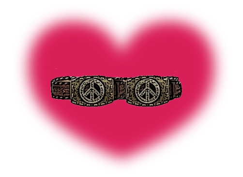 Inseparable Friends Peace Sign