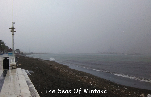 Paseo Maritimo in the Rain Malaga